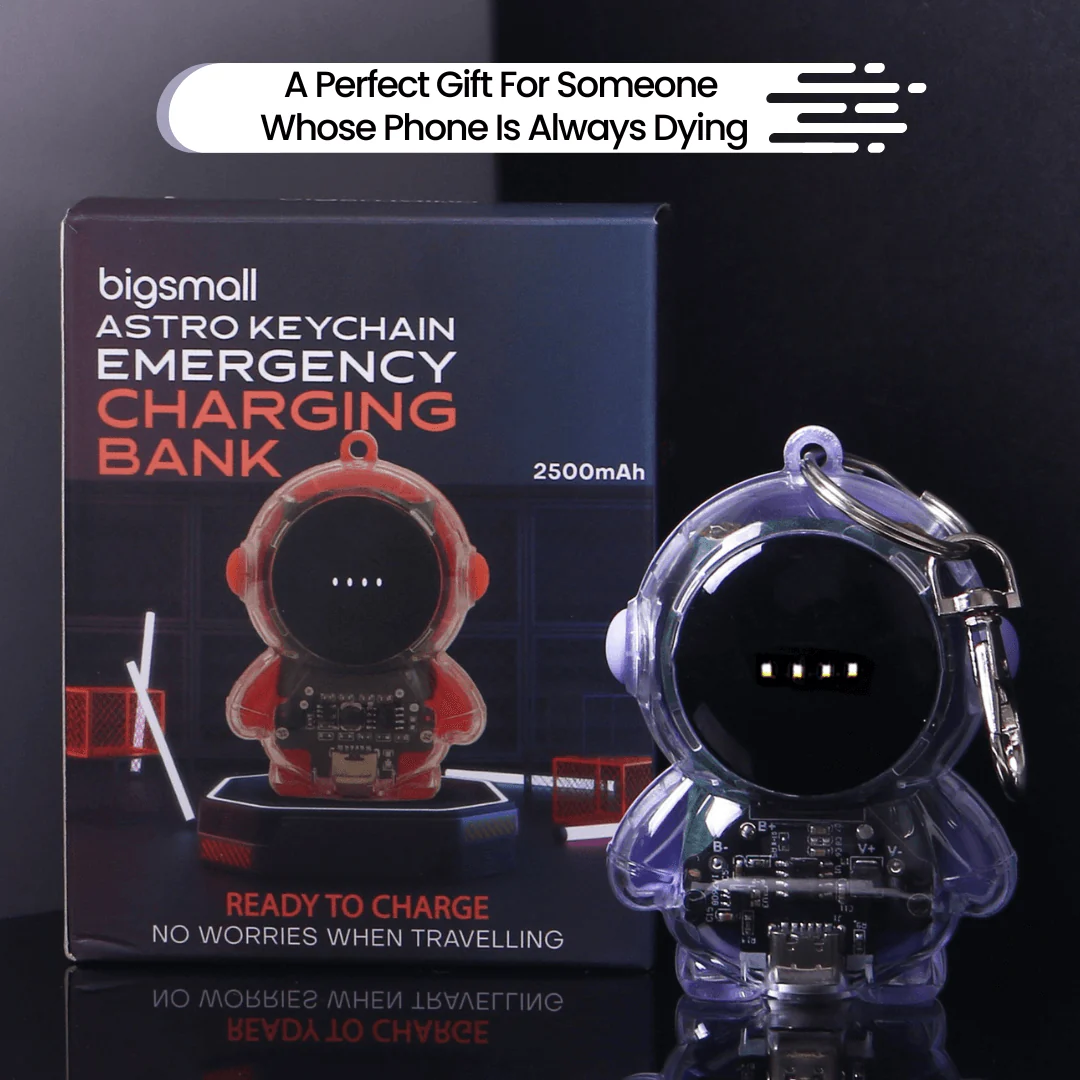 Astro Keychain With Emergency Powerbank 2500mAh(Type C & iPhone) - Image 2