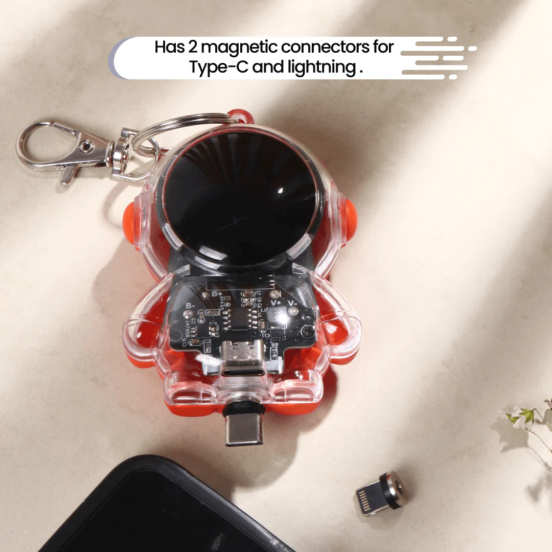 Astro Keychain With Emergency Powerbank 2500mAh(Type C & iPhone) - Image 6
