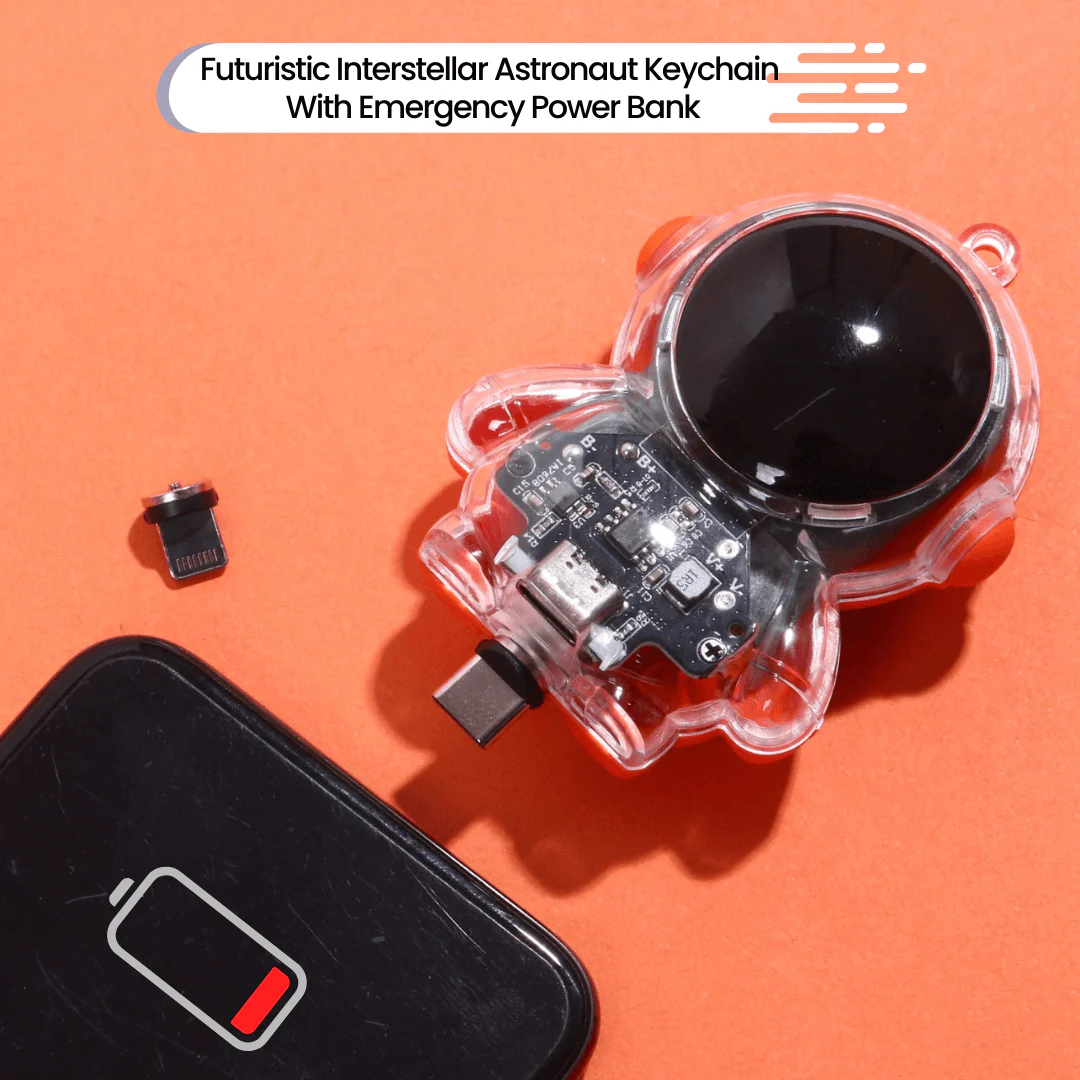 Astro Keychain With Emergency Powerbank 2500mAh(Type C & iPhone) - Image 8