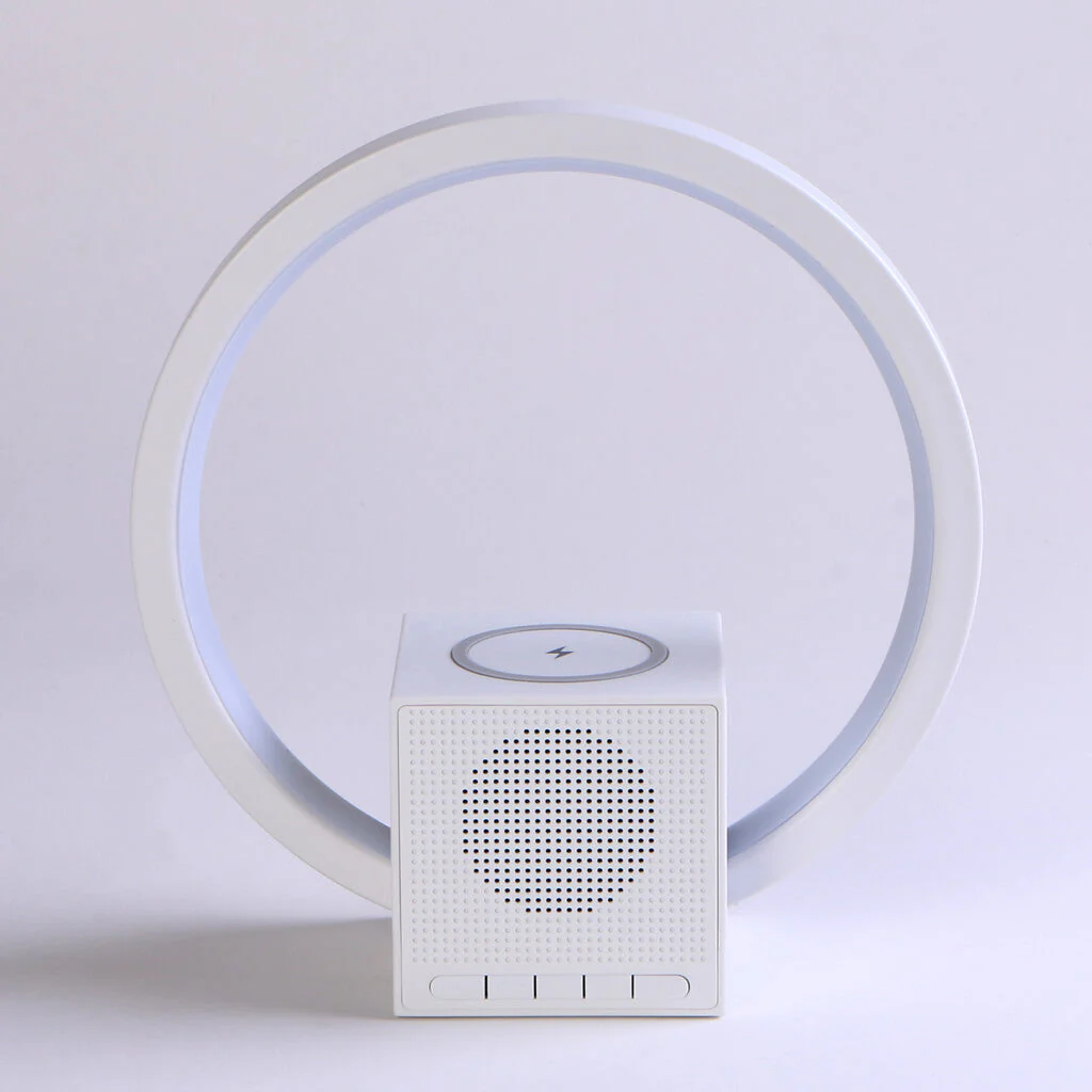 Aura LED Lamp with Wireless Charging & Speaker - Image 6