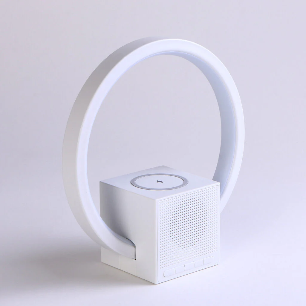 Aura LED Lamp with Wireless Charging & Speaker - Image 7