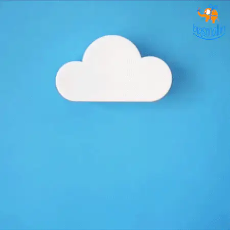 Cloud Magnetic Keychain Holder