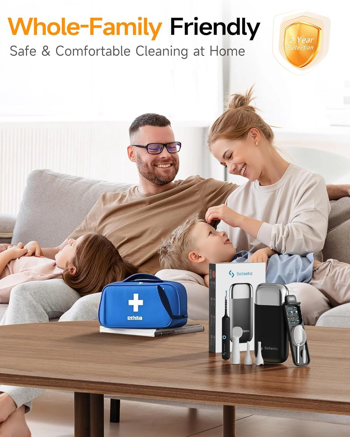 Ear Cleaner Tool Kit, Reusable Ear Wax Removal Tweezers Cleaning with Flexible 1080p Camera Wireless with WiFi - Image 3