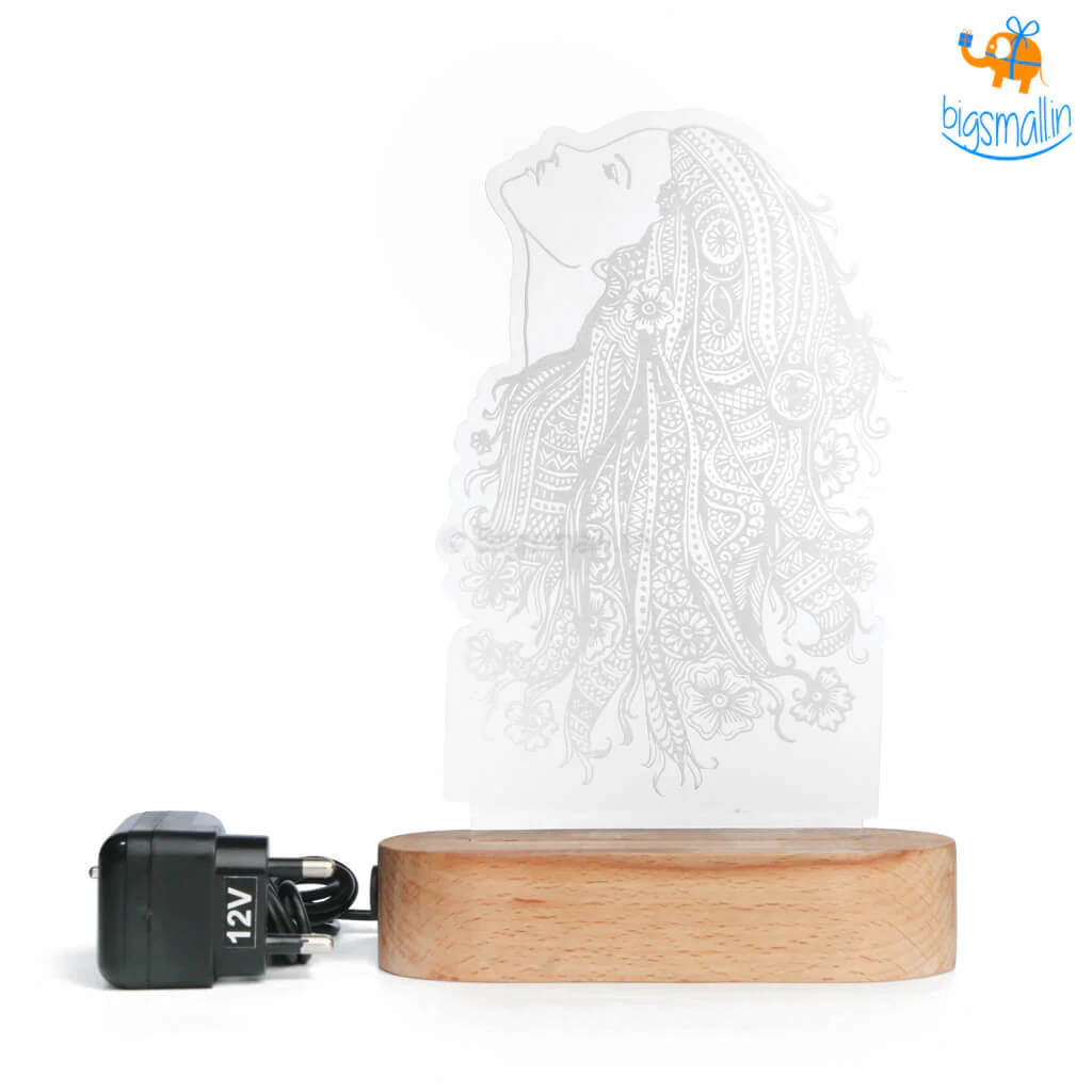 Girl Portrait Hologram Lamp - Image 5