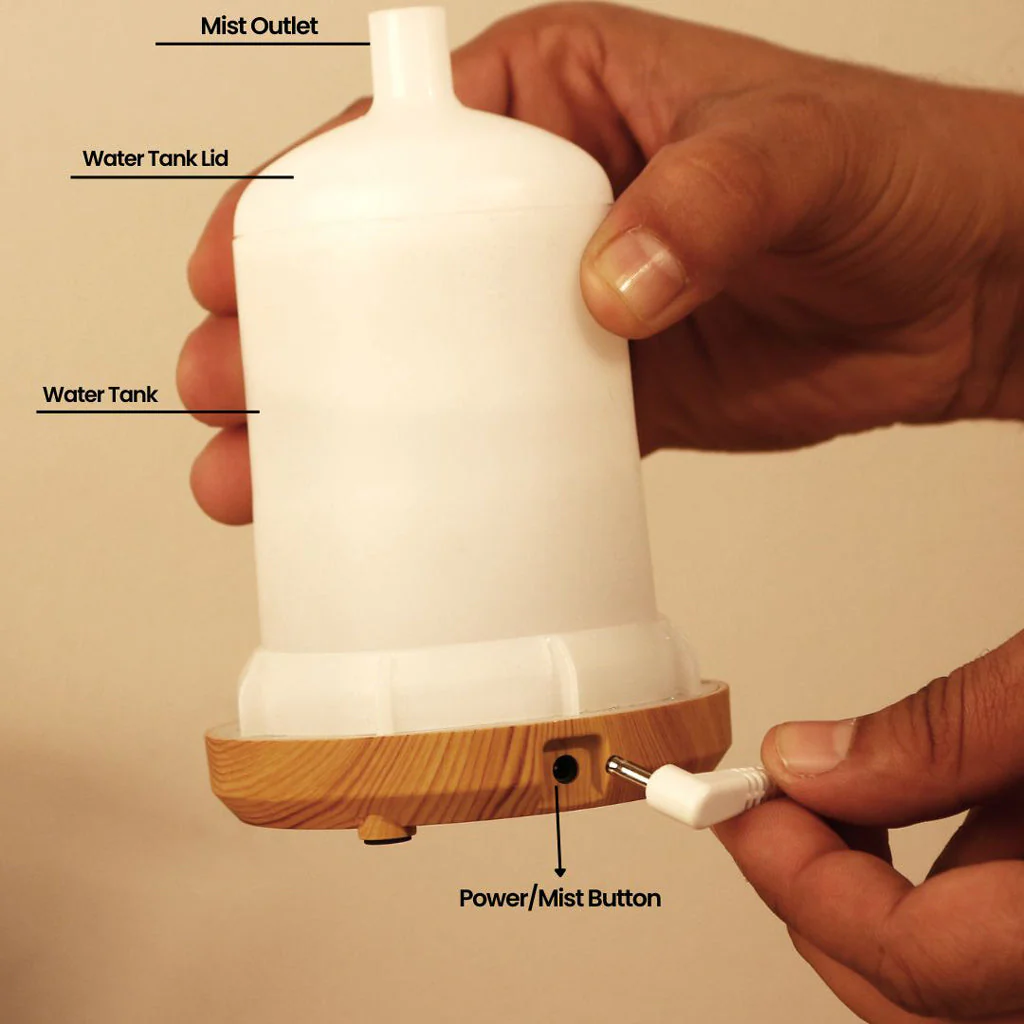 Zen Aroma Diffuser with Lamp - Image 11