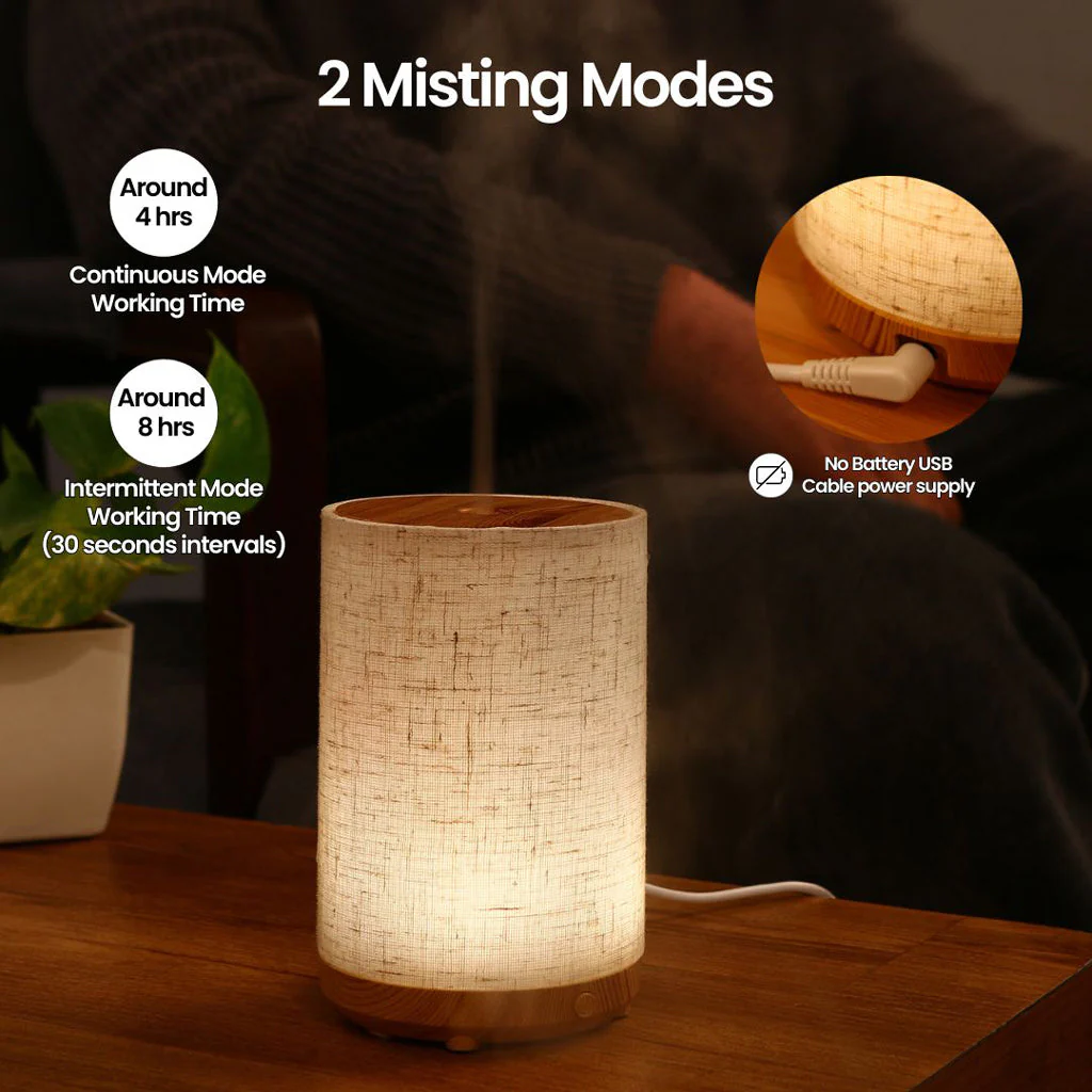 Zen Aroma Diffuser with Lamp - Image 4