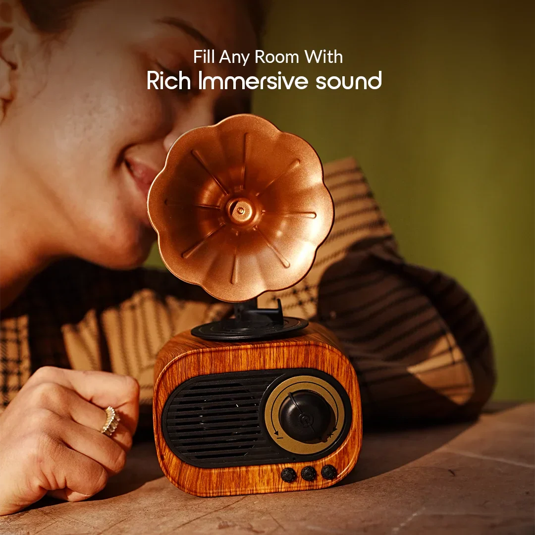 Vintage Gramophone Bluetooth Speaker - Image 4