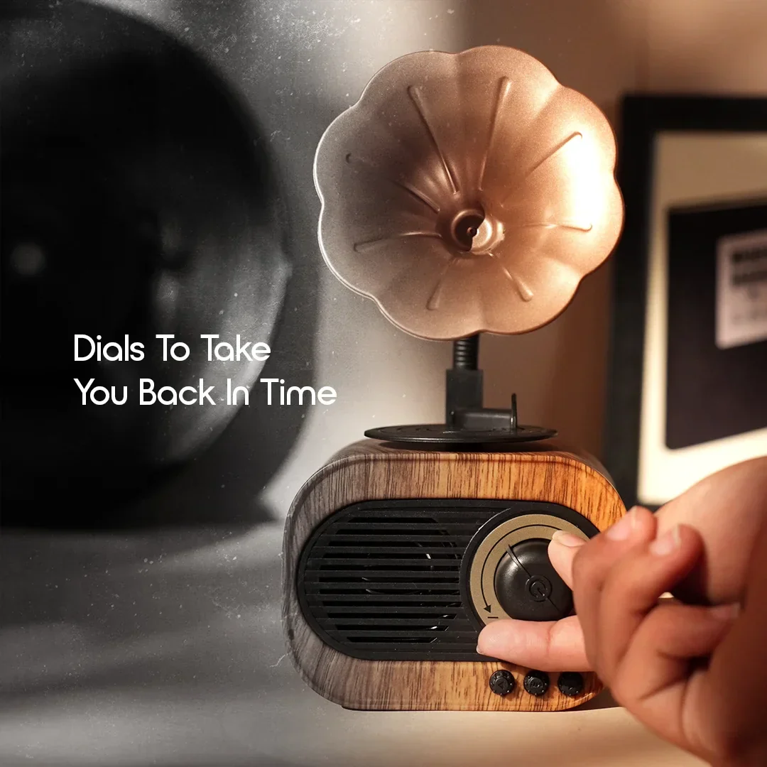 Vintage Gramophone Bluetooth Speaker - Image 5