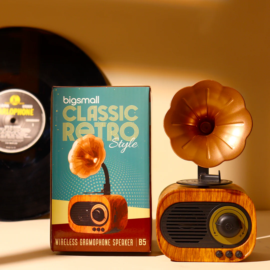 Vintage Gramophone Bluetooth Speaker - Image 6