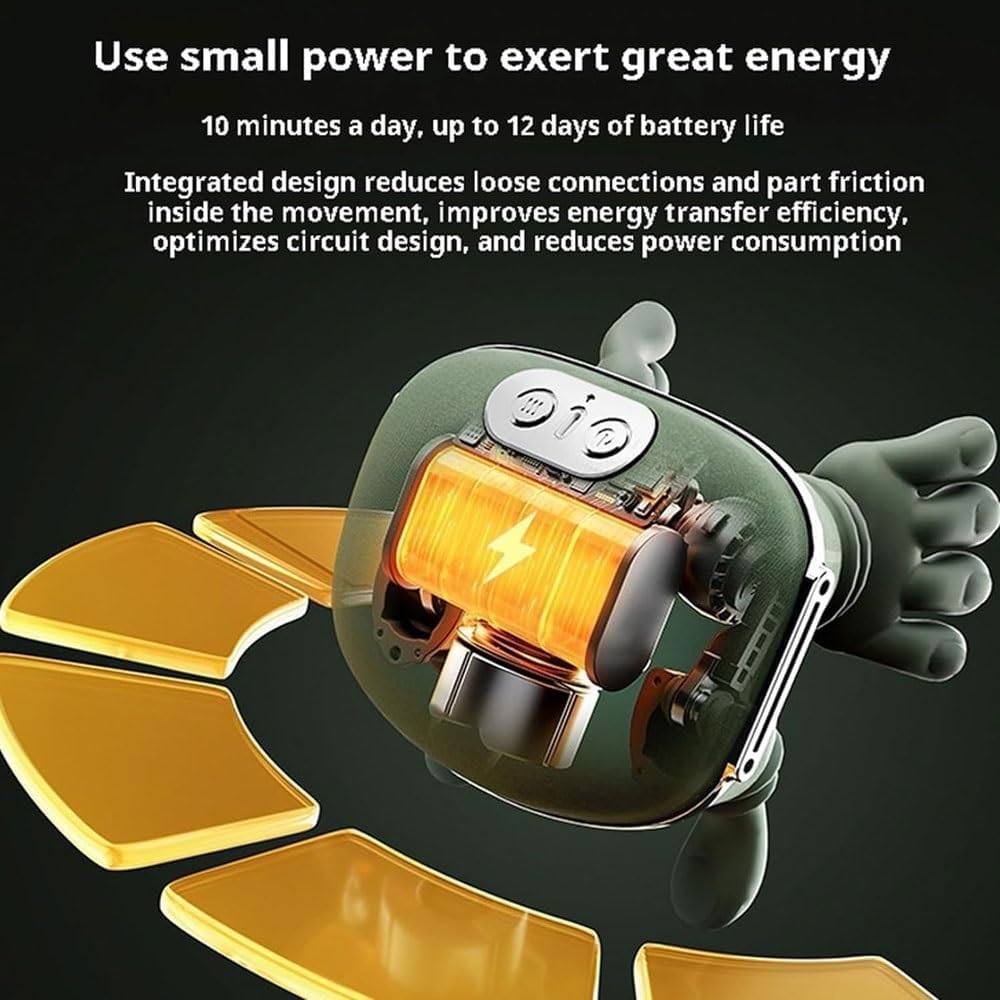 Heated Massager, Wireless Portable Neck and Back Massager, Electric Deep Tissue 4D Kneading Massage, Simulated Human Hand Design for Pain Relief and Muscle Relax - Image 3