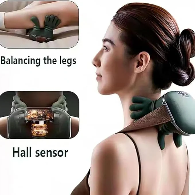 Heated Massager, Wireless Portable Neck and Back Massager, Electric Deep Tissue 4D Kneading Massage, Simulated Human Hand Design for Pain Relief and Muscle Relax - Image 5