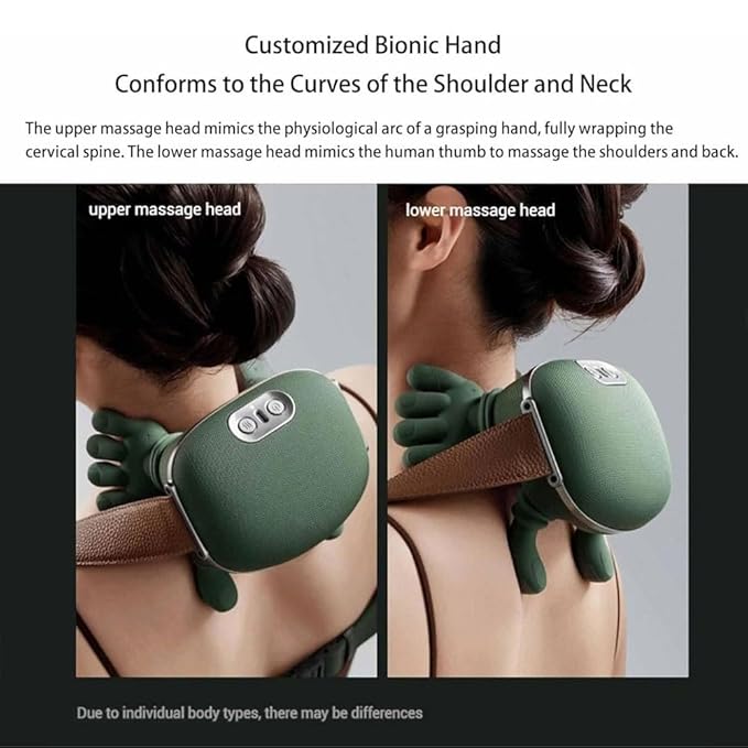 Heated Massager, Wireless Portable Neck and Back Massager, Electric Deep Tissue 4D Kneading Massage, Simulated Human Hand Design for Pain Relief and Muscle Relax - Image 6