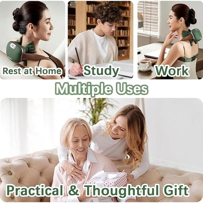 Heated Massager, Wireless Portable Neck and Back Massager, Electric Deep Tissue 4D Kneading Massage, Simulated Human Hand Design for Pain Relief and Muscle Relax - Image 8