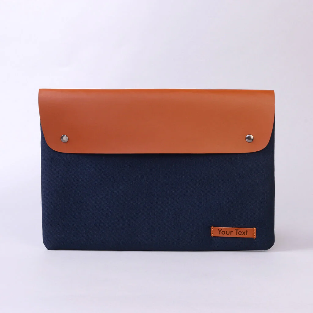 Leather & Canvas Laptop Sleeve - Image 3