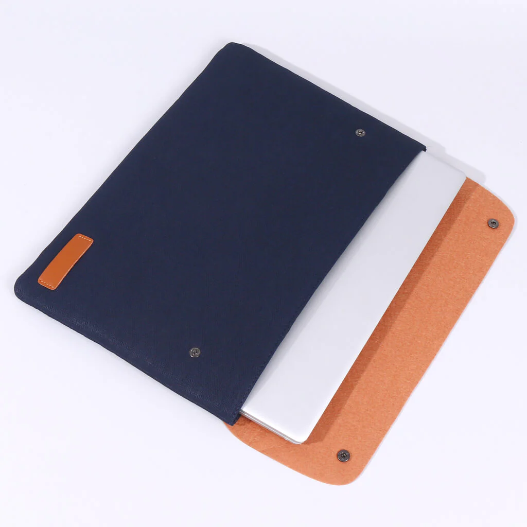 Leather & Canvas Laptop Sleeve - Image 6