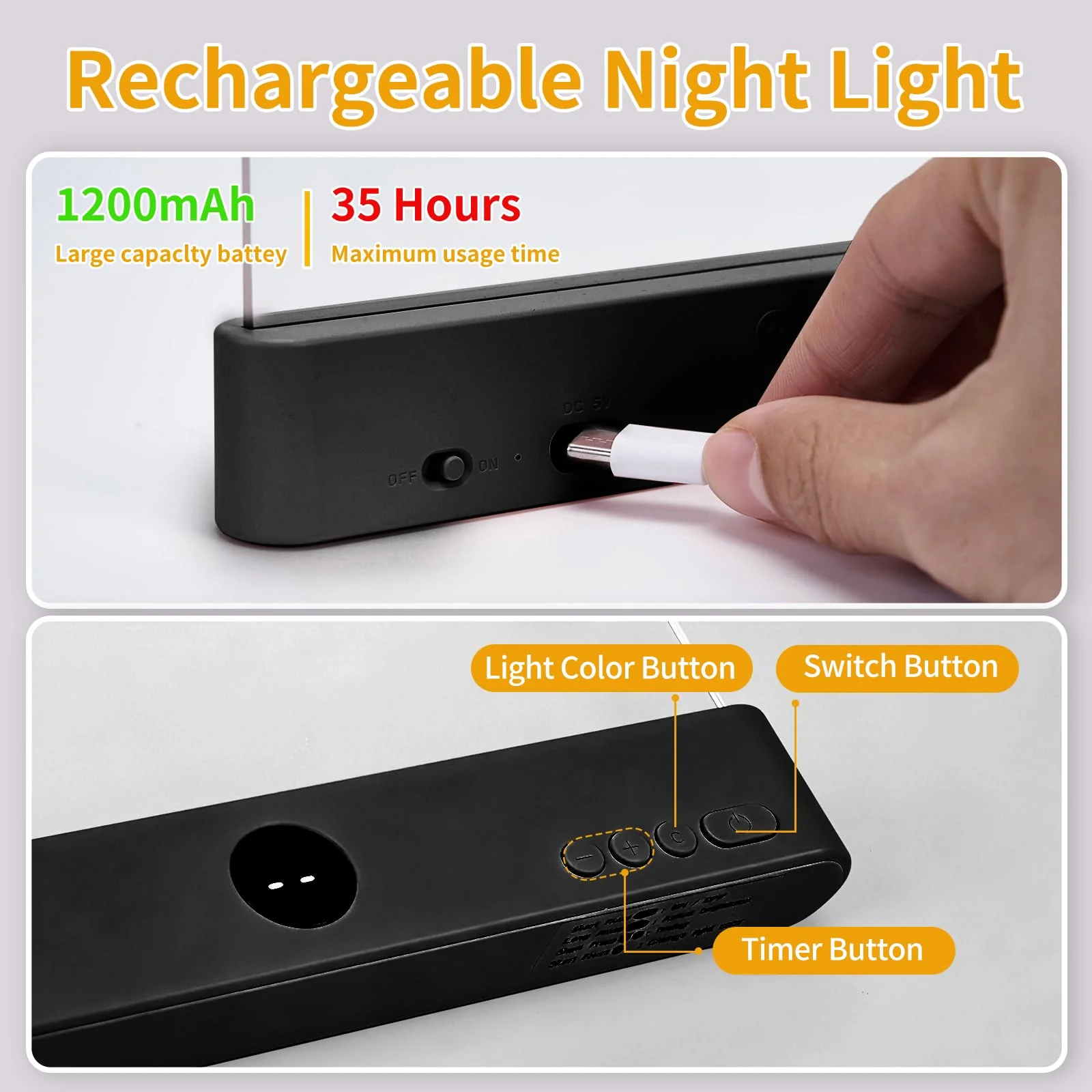Night Vision Led Book Light Panel | Book Reading Light Panel Portable and Lightweight Indoor and Outdoor Travel Uses Night Reading Light, Eye Care Book Lamp - Image 6