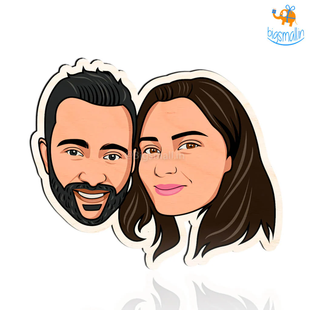 Personalized Caricature Wooden Fridge Magnet - Image 10