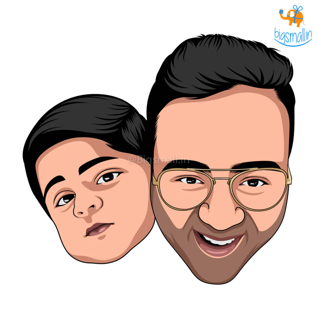 Personalized Caricature Wooden Fridge Magnet - Image 15