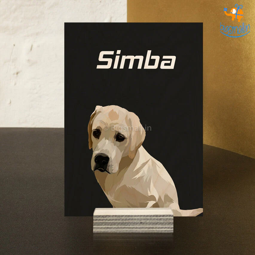 Personalized Pets Caricature Wooden Portrait - Image 14