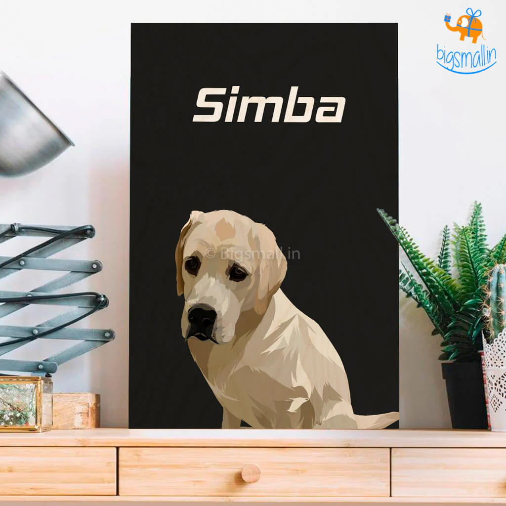 Personalized Pets Caricature Wooden Portrait - Image 7