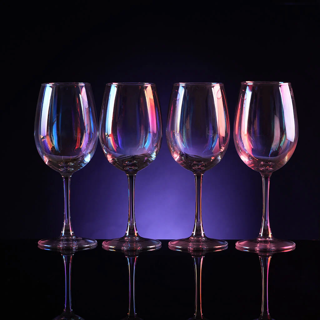 Rainbow Wine Glasses - Set of 4 - Image 2