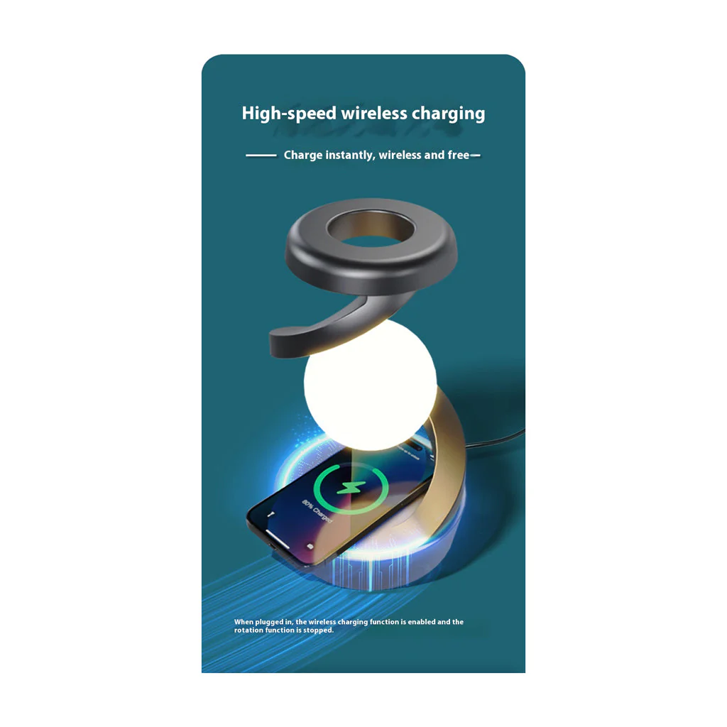 Leviosa Rotating Suspension Lamp with Wireless Charger - Image 4